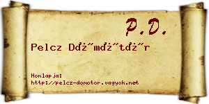 Pelcz Dömötör névjegykártya